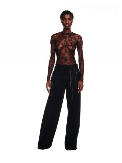 Off-White LACE LS BODY on Sale - Black - Click Image to Close