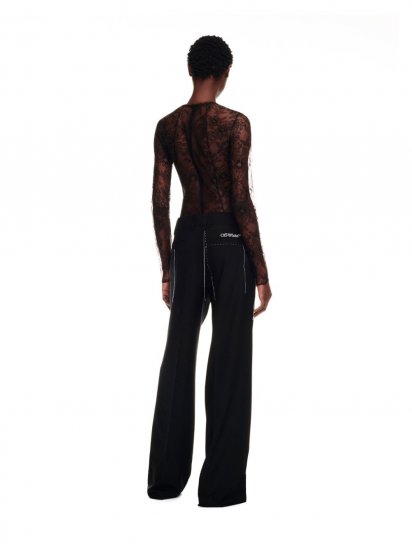 Off-White LACE LS BODY on Sale - Black - Click Image to Close