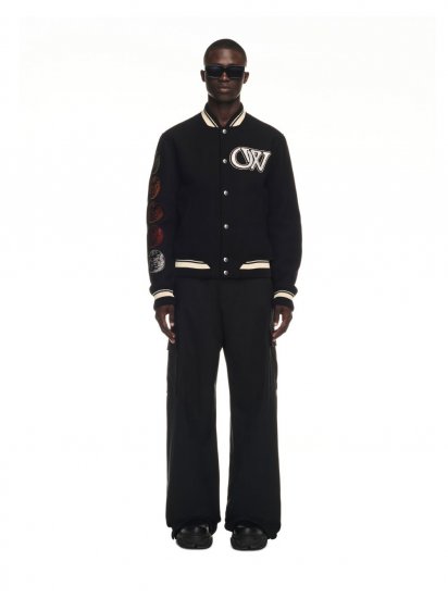 Off-White Cryst Moon Phase Vars Bomber - Black - Click Image to Close