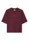 Off-White THICK BIG LOGO BASIC TEE BURGUNDY BURGU on Sale - Red