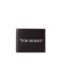 Off-White Quote Bookish Bifold - Black