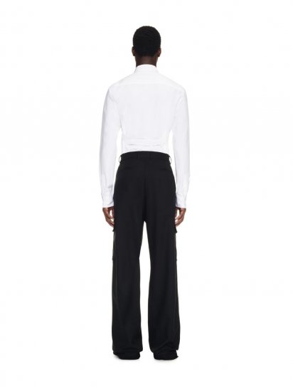 Off-White OW EMB DRILL CARGO PANT - Black - Click Image to Close