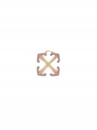 Off-White DEGRADE' MAXI ARROW EARRING GOLD MULTIC - Gold