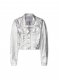 Off-White LAMINATED CARGO CROP JACKET SILVER NO CO - Silver