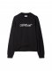 Off-White BIG LOGO BOOKISH OVER CREW - Black