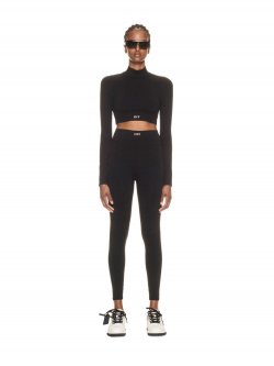 Off-White OFF STAMP SEAM L/S TOP - Black
