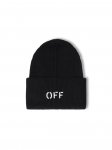 Off-White Off Stamp Loose Beanie - Black