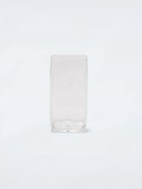 Off-White Crumple Logo Glass Vase on Sale - White