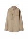 Off-White Ow Emb Drill Milit Overshirt on Sale - Green