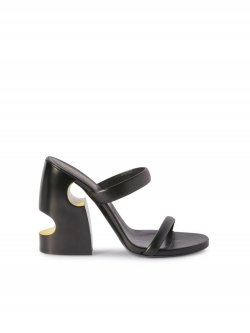 Off-White Pop Meteor Block Mule Sandal on Sale - Black