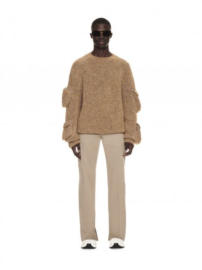 Off-White ROUND PKTS KNIT CREWNECK on Sale - Neutrals - Click Image to Close