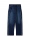 Off-White Eyelet Loose Jeans - Blue