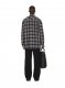 Off-White CHECK FLANN PADDED OVERSHIRT DARK GREY B - Grey