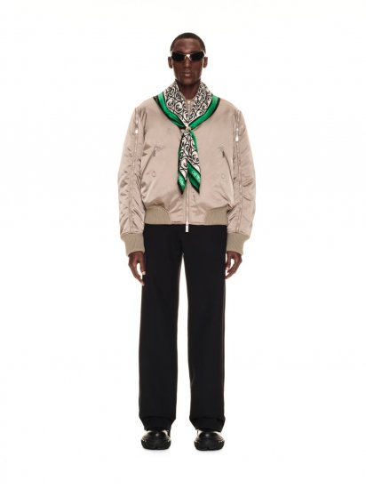 Off-White ARR EMB ZIP BOMBER - Neutrals - Click Image to Close