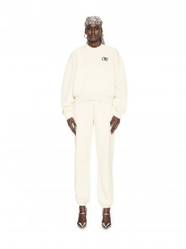 Off-White FLOCK OW CUFF SWEATPANT on Sale - White