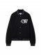 Off-White Wool Varsity Bomber - Black