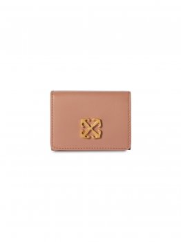 Off-White JITNEY MINI COMPACT WALLET NUDE NO COLO on Sale - Neutrals