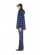 Off-White CHECK FLANN PADDED OVERSHIRT DARK BLUE B - Blue