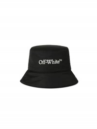 Off-White BOOKISH NYL BUCKET HAT - Black