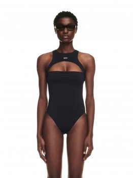 Off-White Off Stamp Rower Swimsuit on Sale - Black