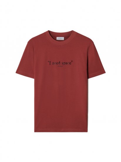 Off-White Give Me Space Slim S/S Tee on Sale - Red - Click Image to Close