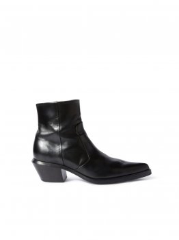 Off-White Slim Texan Ankle Boot on Sale - Black