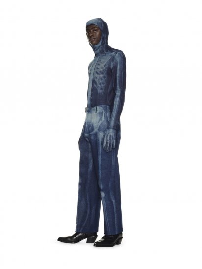 Off-White Body Scan Tailor Denim Pant on Sale - Blue - Click Image to Close