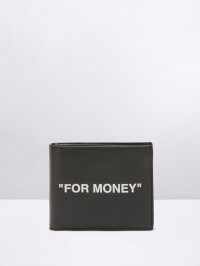 Off-White FOR MONEY BIFOLD WALLET - Black