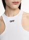 Off-White Off Stamp Rib Rowing Top - White