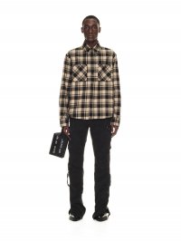 Off-White CHECK FLANN SHIRT - Neutrals