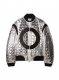 Off-White Tyre Quilt Hood Bomber - Silver