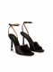 Off-White Lollipop Satin High Sandal on Sale - Black