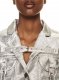 Off-White LAMINATED CARGO CROP JACKET SILVER NO CO - Silver