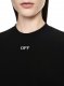 Off-White Off Stamp Rib Cropped Tee - Black