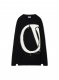 Off-White Ow Maxi Logo Knit Crewneck - Black