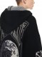 Off-White Moon Vars Knit Zip Hoodie on Sale - Black