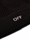 Off-White WO OFF STAMP CLASSIC BEANIE BLACK WHITE - Black