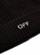 Off-White WO OFF STAMP CLASSIC BEANIE BLACK WHITE - Black