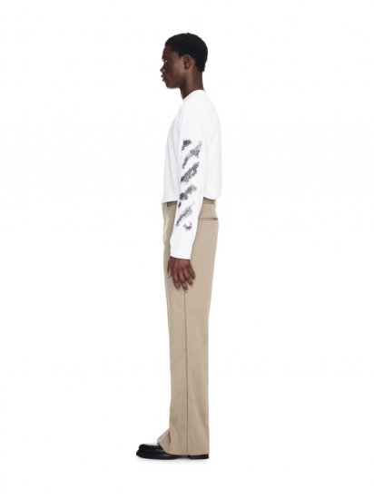 Off-White Ow Emb Wo Slim Zip Det Pant on Sale - Neutrals - Click Image to Close