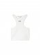 Off-White Off Stamp Ribbed Rowing Top on Sale - White