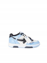 Off-White OUT OF OFFICE CALF LEATHER LIGHT BLUE - White