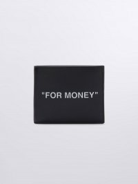 Off-White FOR MONEY BIFOLD WALLET - Black