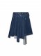 Off-White Pleated Skirt - Blue