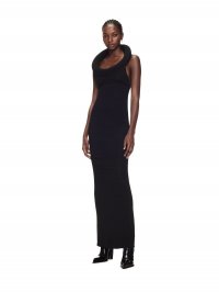 Off-White Vi Tube Long Dress - Black