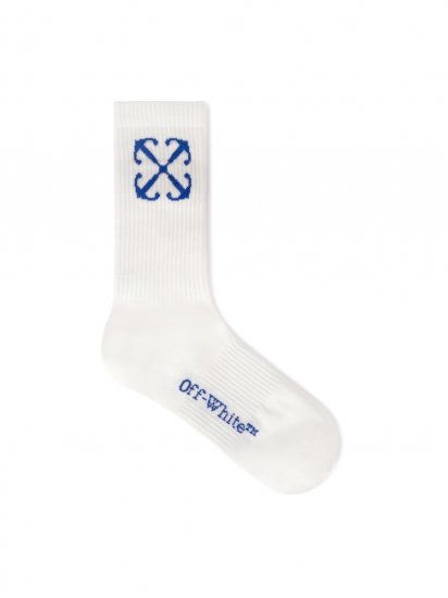 Off-White Arrow Mid Calf Socks on Sale - White - Click Image to Close