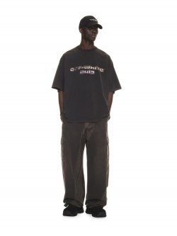 Off-White DIGIT BACCHUS OVER S/S TEE BLACK MULTICO - Black