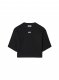 Off-White Off Stamp Rib Crop Tee - Black