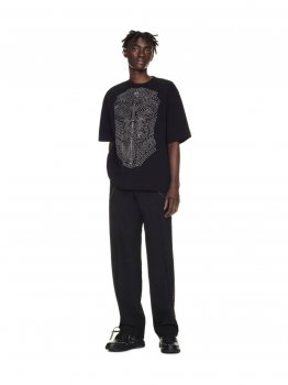 Off-White Body Stitch Skate S/S Tee on Sale - Black