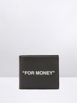 Off-White FOR MONEY BIFOLD WALLET - Black